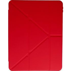 Fuchsia Galaxy Tab S6 P617 Tri Folding Kalem Bölmeli Standlı Kılıf