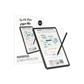 Fuchsia Galaxy Tab S9 FE Plus SM-X610 Uyumlu Gerçek Kağıt Hissi Parlama Önleyici Paper Like Ekran Koruyucu