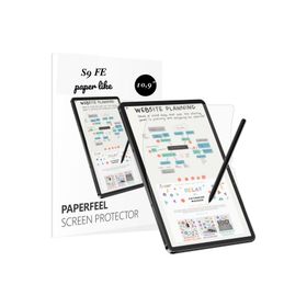 Fuchsia Galaxy Tab S9 FE SM-X510 Uyumlu Gerçek Kağıt Hissi Parlama Önleyici Paper Like Ekran Koruyucu