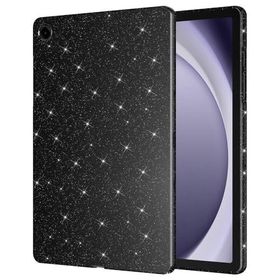 Fuchsia Galaxy Tab S9 Uyumlu 11 inç Işıltılı Siyah Tablet Kılıfı