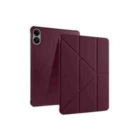 Fuchsia Honor Pad V9 11.5 inç Uyumlu Kalem Bölmeli Trifolding Bordo Tablet Kılıfı