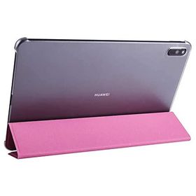 Fuchsia Huawei Mate Pad 11 Uyumlu Smart Cover Standlı 1-1 Flip Smart Akıllı Pembe Tablet Kılıfı