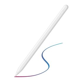 Fuchsia iPad 10.2 inç 2021 9. Nesil Uyumlu Avuç İçi Algılamayan Eğimle Çizim Kalınlığı Değişen Stylus Kalem