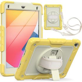 Fuchsia iPad 2017/2018 9.7'' Strap Kalemlikli Ekran Korumalı Tablet Kılıfı Darbeyi Savar Askılı 360° Kılıf
