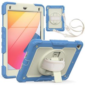 Fuchsia iPad 2017/2018 9.7'' Strap Kalemlikli Ekran Korumalı Tablet Kılıfı Darbeyi Savar Askılı 360° Kılıf