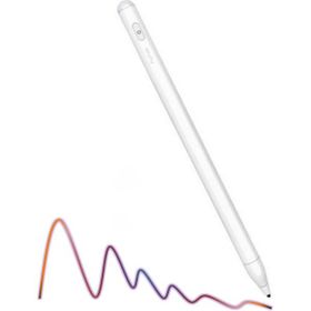 Fuchsia iPad 9.7 2018 6. Nesil Uyumlu Eğime Göre Çizgi Kalınlığı Değişen Şarjlı Dokunmatik Ekran Kalemi