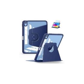 Fuchsia iPad Air 11 2025 M3 Çip Uyumlu 360 Derece Dönebilen Yatay Dikey Standlı Pino Lacivert Tablet Kılıfı