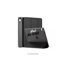 Fuchsia iPad Air 11 2025 M3 Çip Uyumlu Katlanabilir Standlı Smart Cover Siyah Tablet Kılıfı