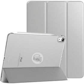 Fuchsia iPad Air 11 inç 6. Nesil M2 Çip Uyumlu Akıllı Smart Cover Gri Tablet Kılıfı