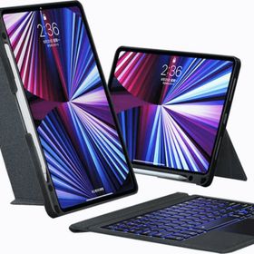 Fuchsia iPad Air 11 M3 2025 Uyumlu Touch Pad Bluetooth Klavyeli Standlı Mıknatıslı Tablet Kılıfı