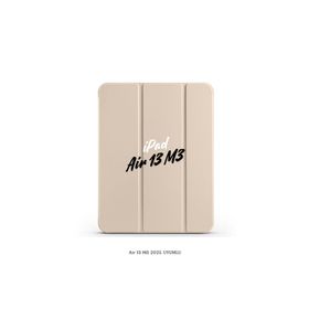 Fuchsia iPad Air 13 2025 M3 Çip Uyumlu Standlı Katlanabilir Smart Cover Gold Tablet Kılıfı