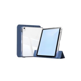 Fuchsia iPad Air 13 Uyumlu M2/M3 Airbagli Manyetik Ayrılabilen Sliding Lacivert Tablet Kılıfı