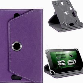Fuchsia iPad Air 2. Nesil 9.7 inç Uyumlu 360° Dönebilen Standlı Kapaklı Universal Tablet Kılıfı