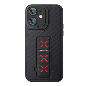 Fuchsia İphone 11 İle Uyumlu Hbc-248 Lima Standlı Siyah Kapak
