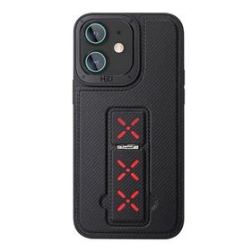 Fuchsia İphone 11 İle Uyumlu Hbc-248 Lima Standlı Siyah Kapak