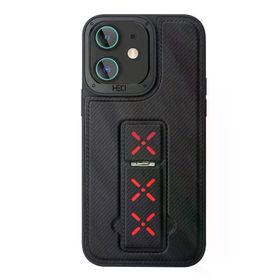 Fuchsia İphone 11 İle Uyumlu Hbc-248 Lima Standlı Siyah Kapak