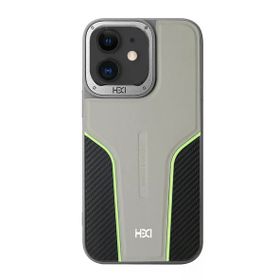 Fuchsia İphone 11 İle Uyumlu Hbc-264 Lambor Karbon Fiber Sport Naturel Grey Kapak