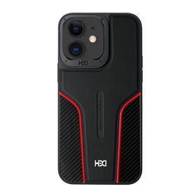 Fuchsia İphone 11 İle Uyumlu Hbc-264 Lambor Karbon Fiber Sport Siyah Kapak