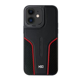 Fuchsia İphone 11 İle Uyumlu Hbc-264 Lambor Karbon Fiber Sport Siyah Kapak