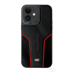 Fuchsia İphone 11 İle Uyumlu Hbc-264 Lambor Karbon Fiber Sport Siyah Kapak