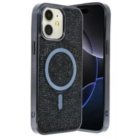 Fuchsia İphone 11 İle Uyumlu Helen Kablosuz Şarj Özellikli Siyah Kapak