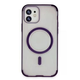 Fuchsia İphone 11 İle Uyumlu Hilton Kablosuz Şarj Özellikli Derin Mor Kapak