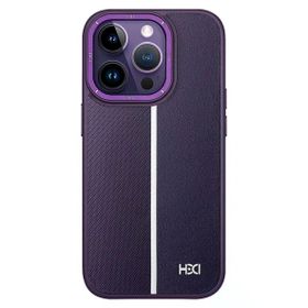 Fuchsia İphone 13 Pro İle Uyumlu Kılıf Hbc-155 Lizbon Derin Mor Kapak