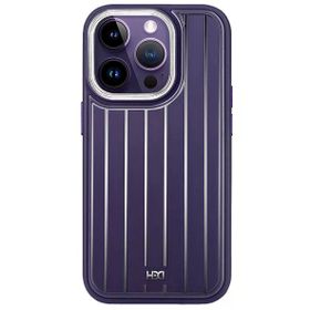 Fuchsia İphone 13 Pro Max İle Uyumlu Kılıf Hbc-190 Kolaj Derin Mor Kapak
