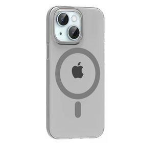 Fuchsia İphone 14 İle Uyumlu Pc Blank Natural Grey Kablosuz Şarj Özellikli Kapak