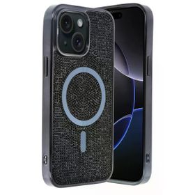 Fuchsia İphone 14 İle Uyumlu Siyah Helen Kablosuz Şarj Özellikli Kapak