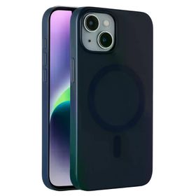 Fuchsia İphone 14 İle Uyumlu Tuna Pc Slim Lacivert Kablosuz Şarj Özellikli Kapak