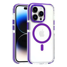 Fuchsia İphone 14 İle Uyumlu Volt Derin Mor Kablosuz Şarj Özellikli Kapak