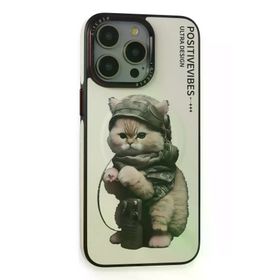 Fuchsia İphone 14 Pro İle Uyumlu Fun Beyaz Kablosuz Şarj Özellikli Kapak