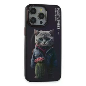 Fuchsia İphone 14 Pro İle Uyumlu Fun Derin Mor Kablosuz Şarj Özellikli Kapak