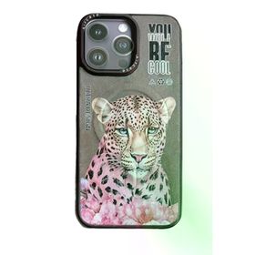 Fuchsia İphone 14 Pro İle Uyumlu Fun Natural Grey 2 Kablosuz Şarj Özellikli Kapak