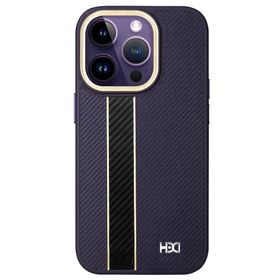 Fuchsia İphone 14 Pro İle Uyumlu Hbc-163 Times Kapak - Derin Mor Kılıf