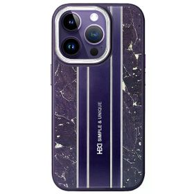 Fuchsia İphone 14 Pro İle Uyumlu Hbc-188 Astra Derin Mor Kılıf