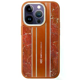 Fuchsia İphone 14 Pro İle Uyumlu Hbc-188 Astra Kahverengi Kılıf