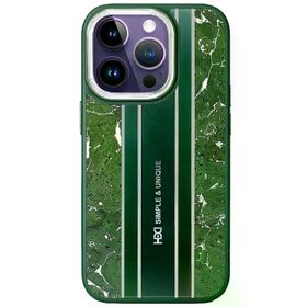 Fuchsia İphone 14 Pro İle Uyumlu Hbc-188 Astra Koyu Yeşil Kılıf