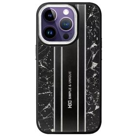 Fuchsia İphone 14 Pro İle Uyumlu Hbc-188 Astra Siyah Kılıf