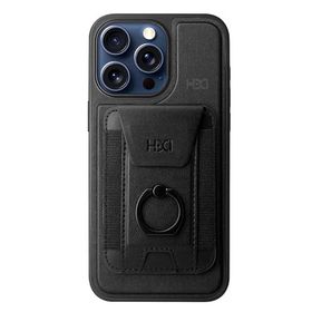 Fuchsia İphone 14 Pro İle Uyumlu Hbc-228 Havana Magnet Siyah Kartvizitli Kapak