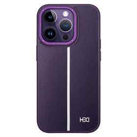 Fuchsia İphone 14 Pro İle Uyumlu Kılıf Hbc-155 Lizbon Derin Mor Kapak
