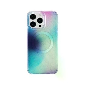 Fuchsia İphone 14 Pro İle Uyumlu Tanya Desen 8 Kablosuz Şarj Özellikli Kapak