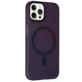 Fuchsia İphone 14 Pro İle Uyumlu Tuna Pc Slim Derin Mor Kablosuz Şarj Özellikli Kapak