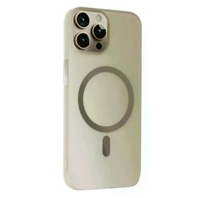 Fuchsia İphone 14 Pro İle Uyumlu Tuna Pc Slim Titan Gri Kablosuz Şarj Özellikli Kapak