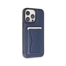 Fuchsia iPhone 14 Pro Kılıf HD Deri Luxury Magnet Kartvizitli Kapak