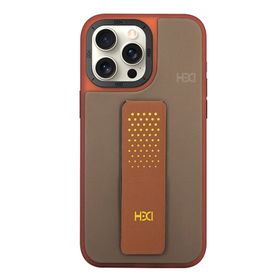 Fuchsia İphone 14 Pro Max İle Uyumlu Hbc-239 Colombo Kahverengi Standlı Kapak