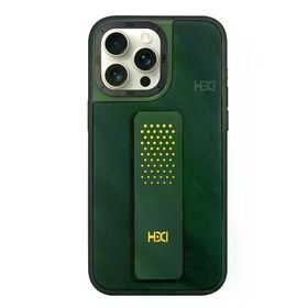 Fuchsia İphone 14 Pro Max İle Uyumlu Hbc-239 Colombo Koyu Yeşil Standlı Kapak