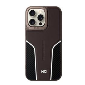 Fuchsia İphone 14 Pro Max İle Uyumlu Hbc-264 Lambor Karbon Fiber Titan Gri Sport Kapak