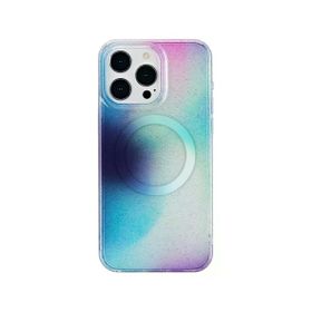 Fuchsia İphone 14 Pro Max İle Uyumlu Tanya Desen 8 Kablosuz Şarj Özellikli Kapak